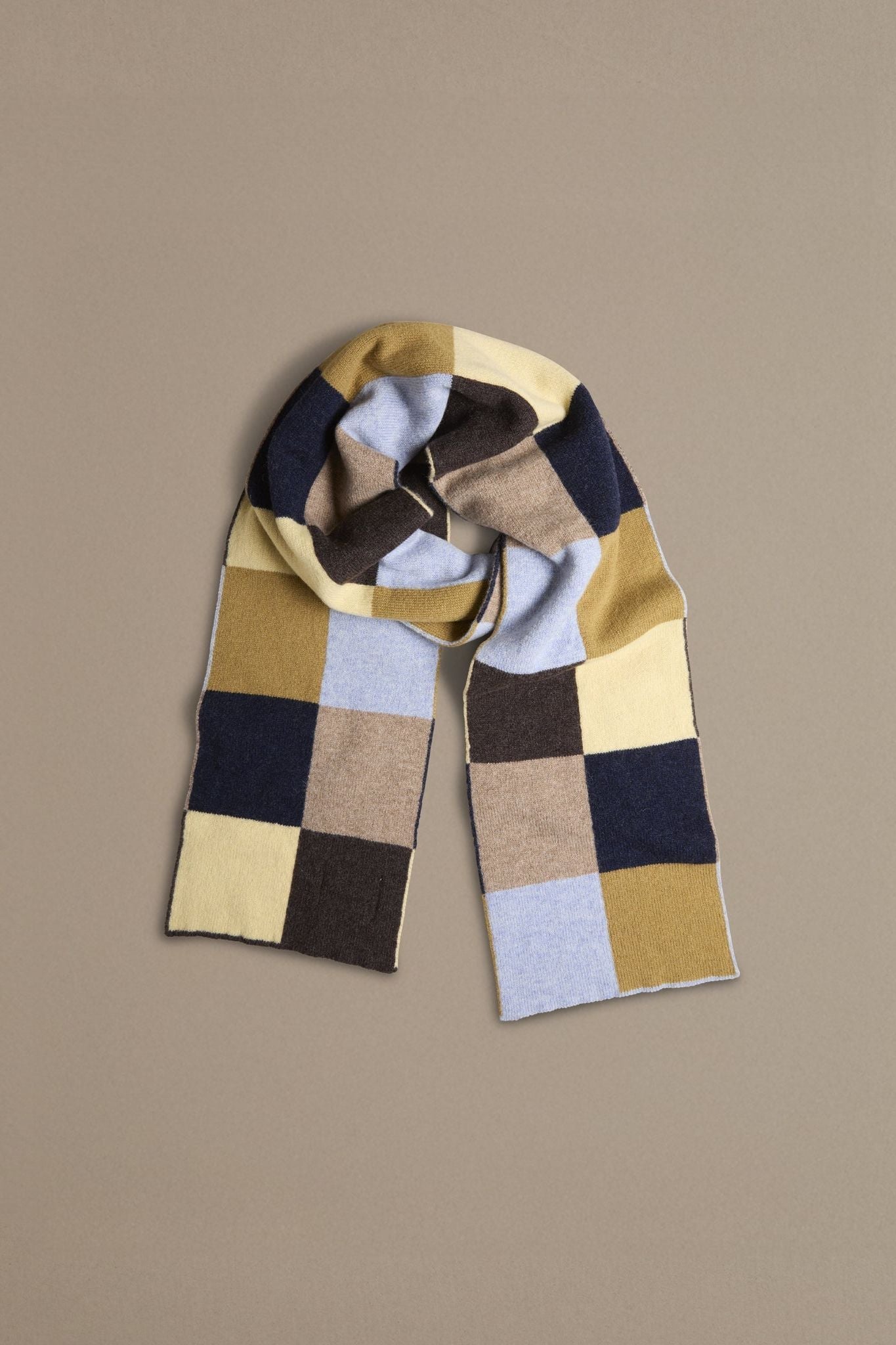 Chequerboard Scarf | Navy