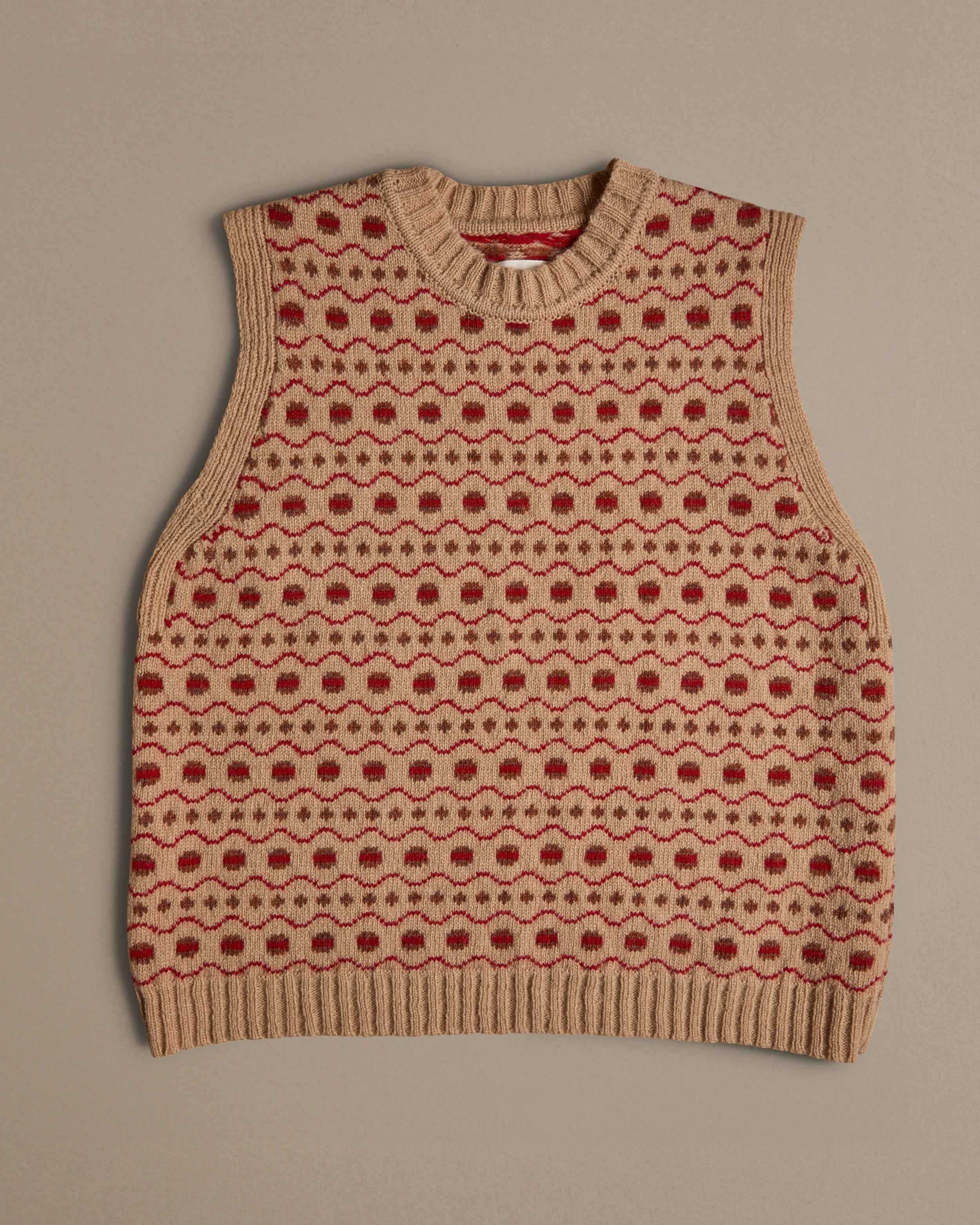 Fair Isle Vest | Cashew