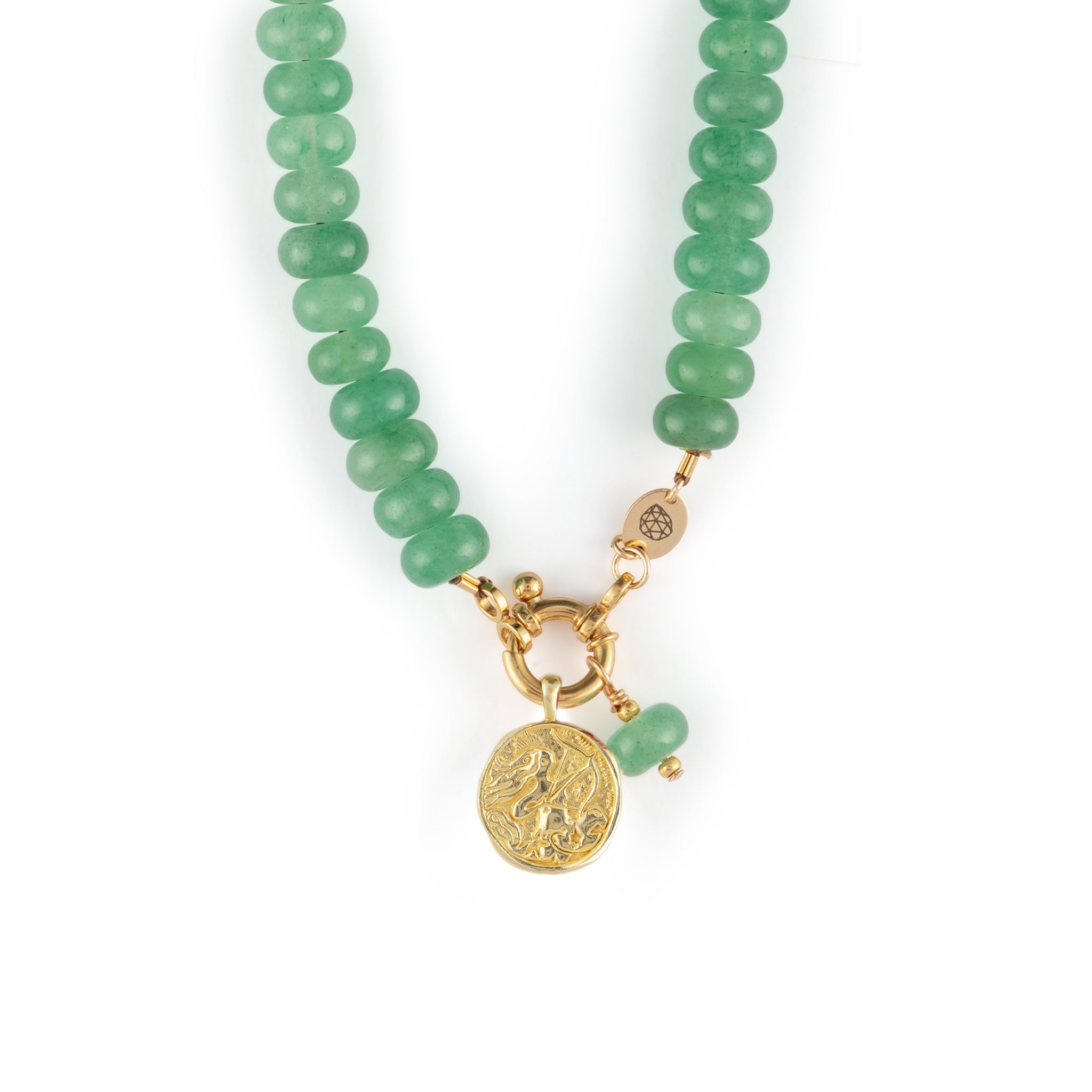 Sagittarius Zodiac Coin Pendant Necklace