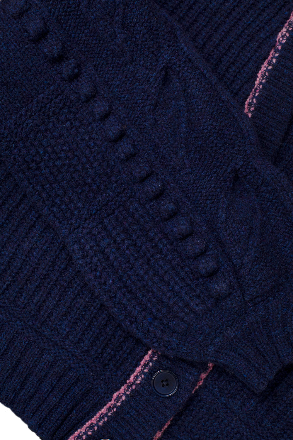 Frida Chunky Knit Cardigan, Midnight Navy