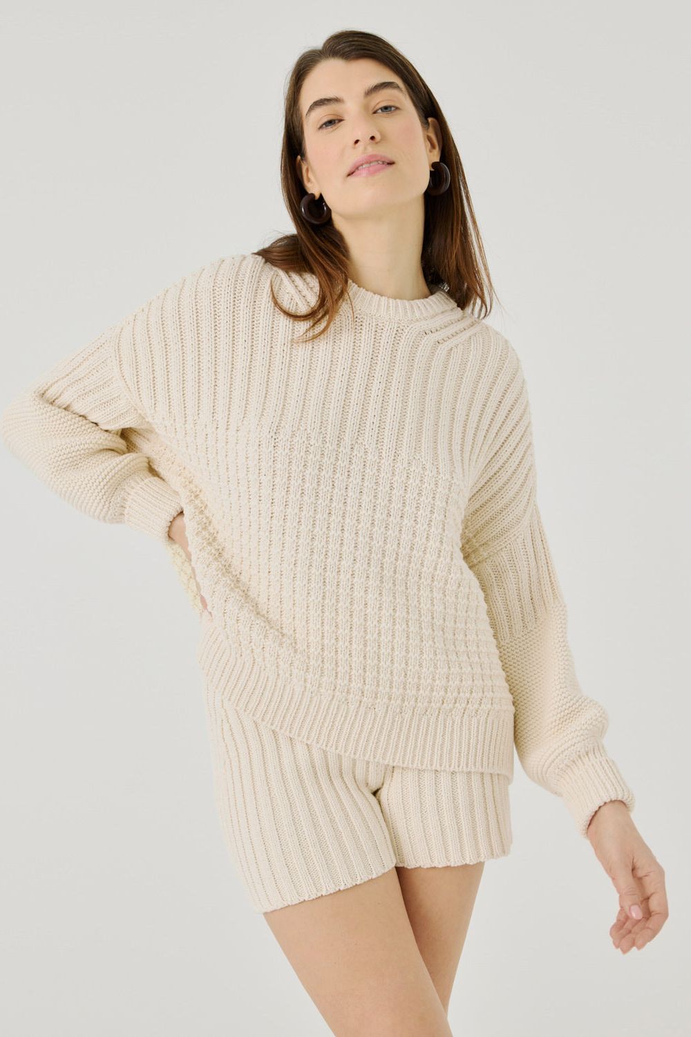 Delčia: Oat Cotton Sweater