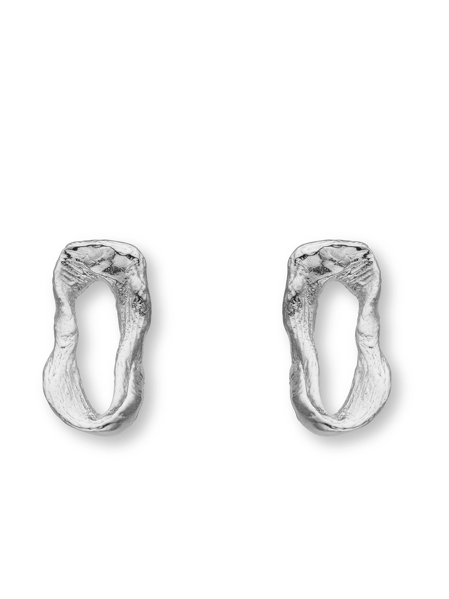 Vacation Small Chain Earrings Silver