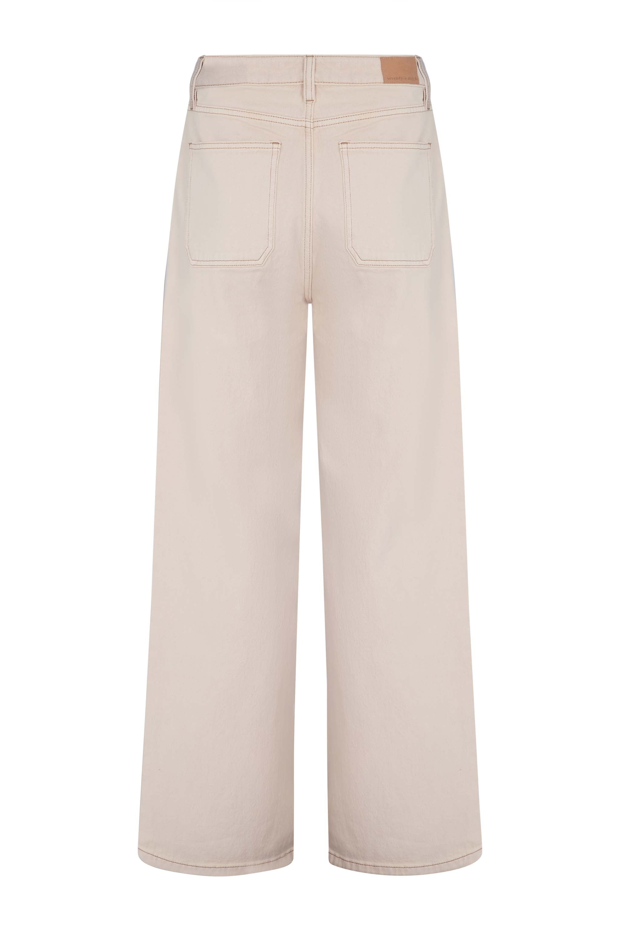 Eden Wide Leg Jean in Pebble - seventy + mochi