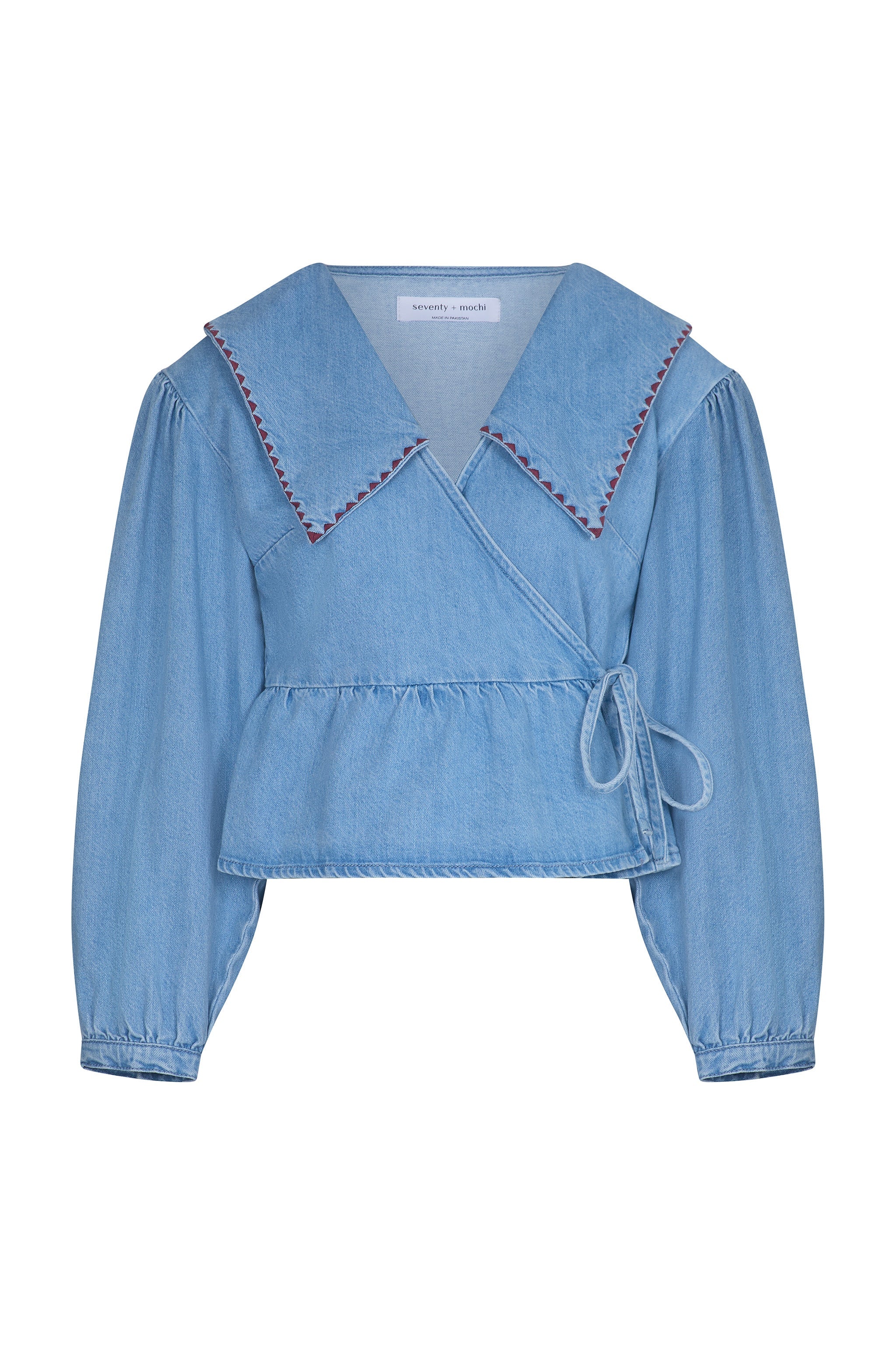 Nour Blouse in Summer Sky - seventy + mochi