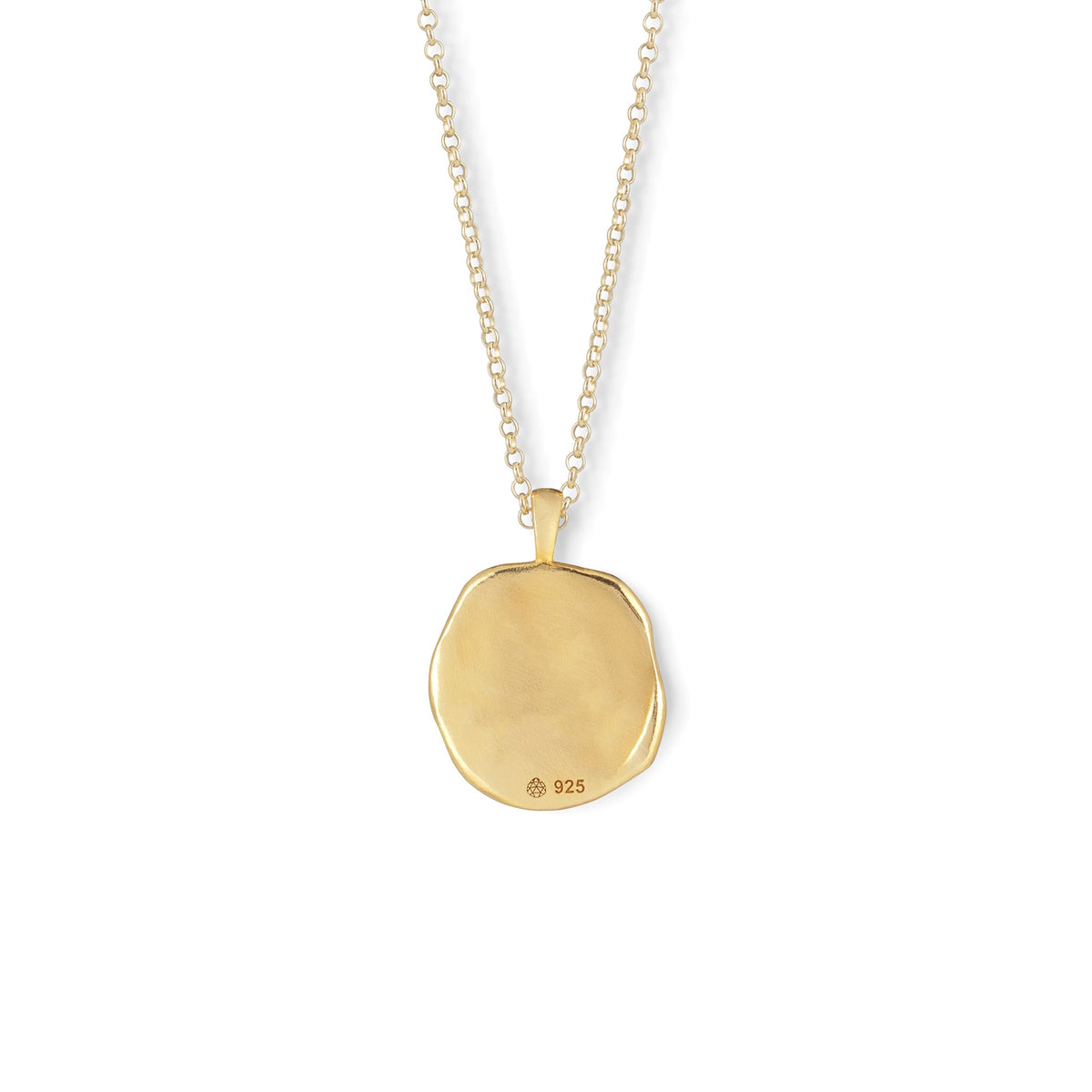 Gold Zodiac Coin Pendant Necklace • Taurus