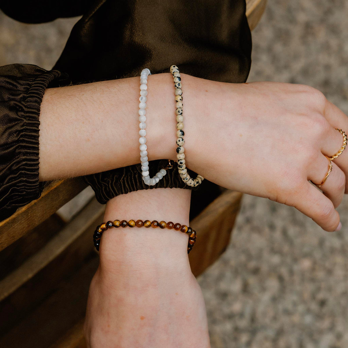 Tiger’s Eye Āina Beaded Bracelet