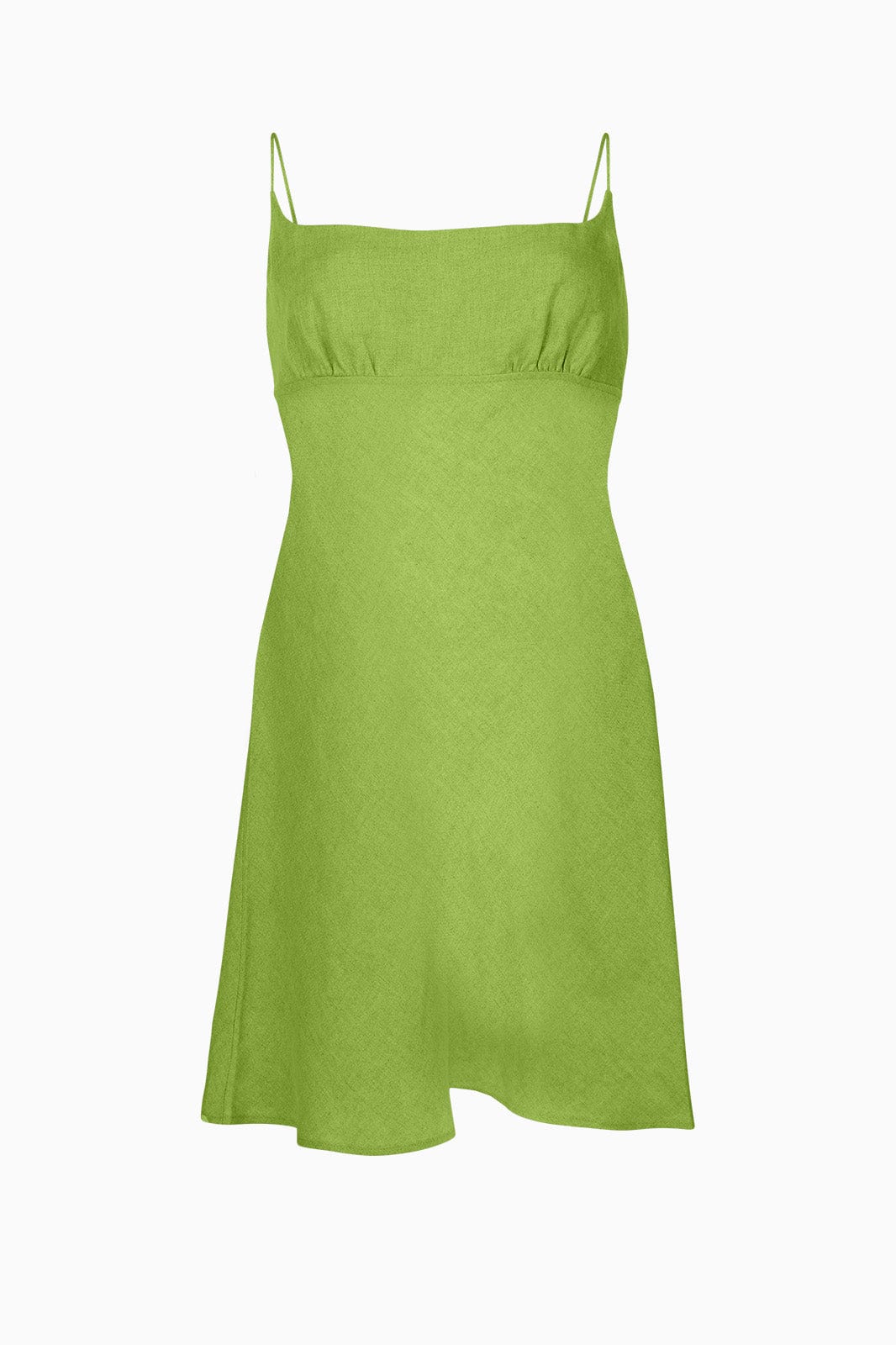 arkitaip Mini Dresses The Nicola Mini Slip Dress in apple green