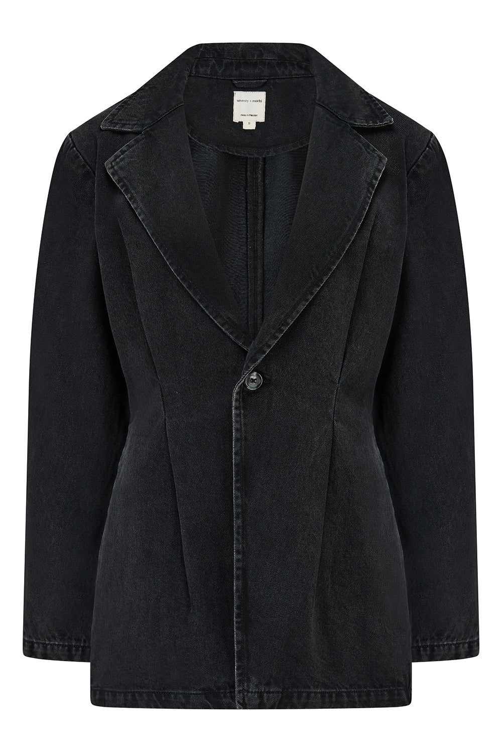 Bette Tailored Denim Jacket in Fairbanks - seventy + mochi