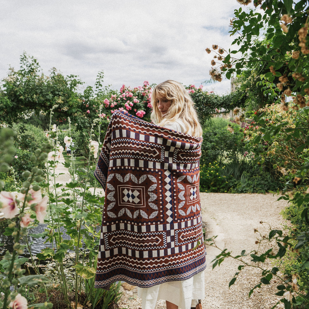 Blockley Blanket | Cinnamon