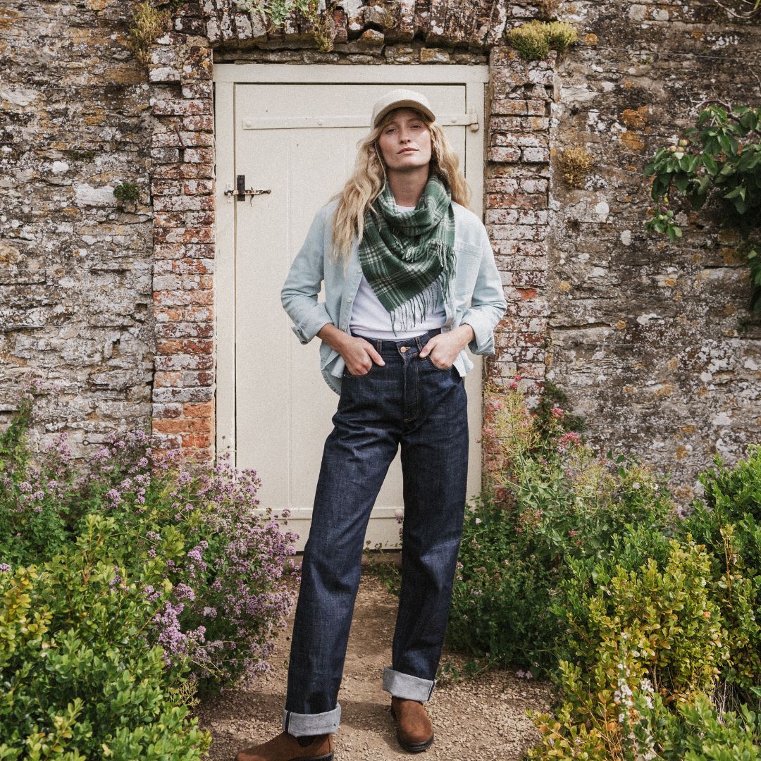 Cheltenham Check Twisted Snood | Fern