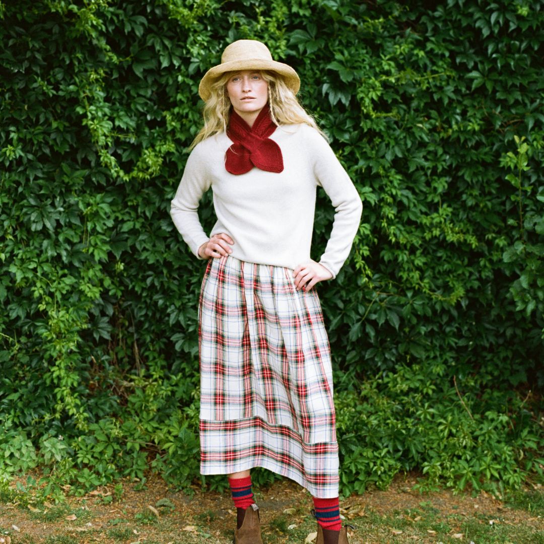 Paxford Shortie Scarf | Poppy