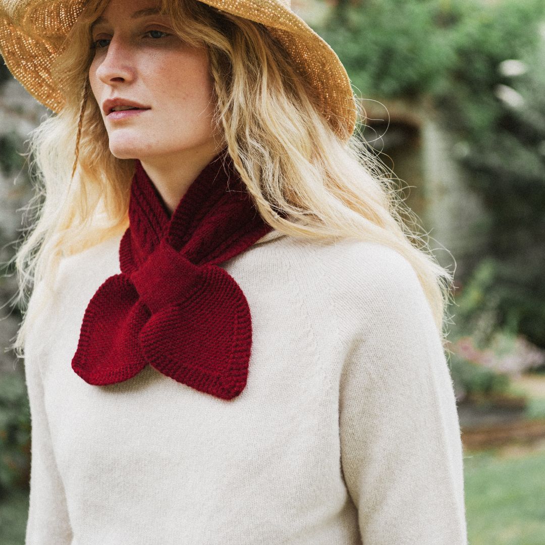 Paxford Shortie Scarf | Poppy