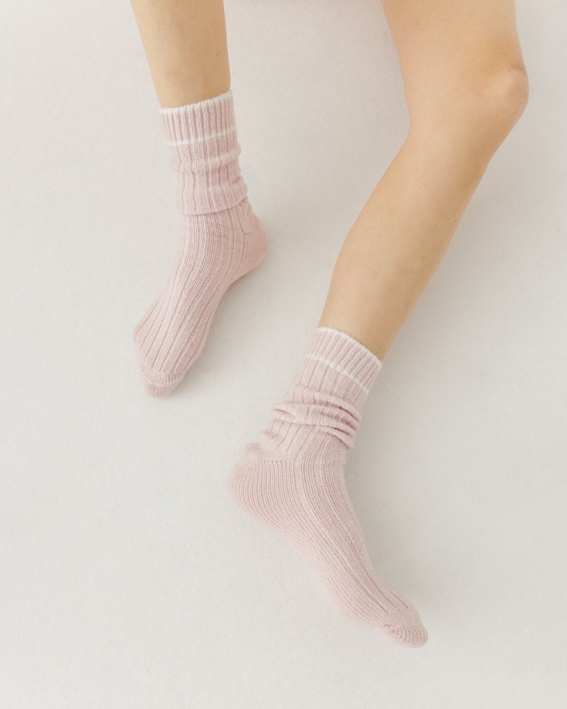 Draugystė: Rose Melange Cashmere Socks