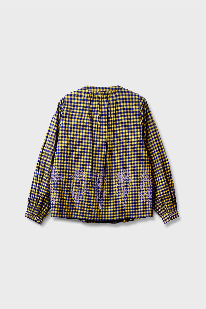 Dilly Gingham Cotton Blouse
