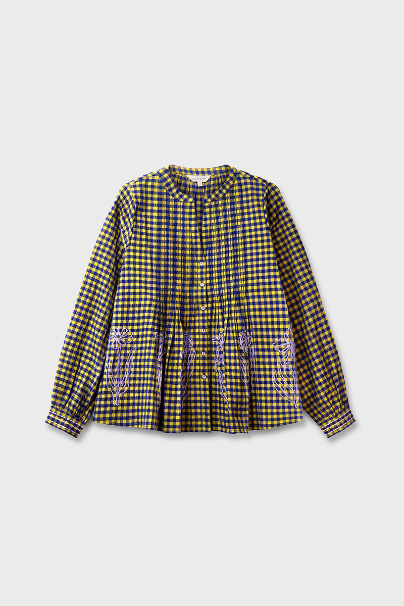 Dilly Gingham Cotton Blouse
