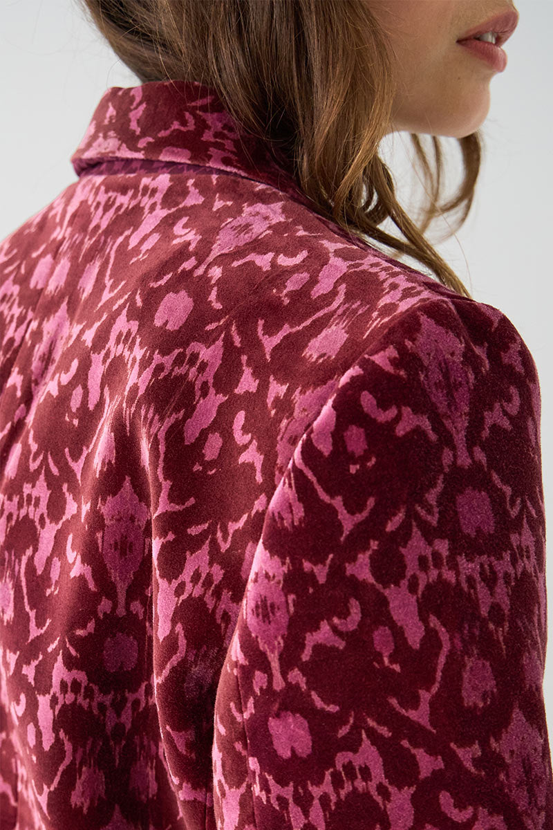 Jude Velvet Printed Blazer