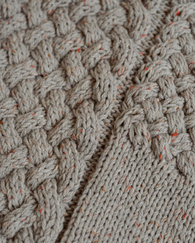 Heartbreaker: Speckled Grey Wool Sweater