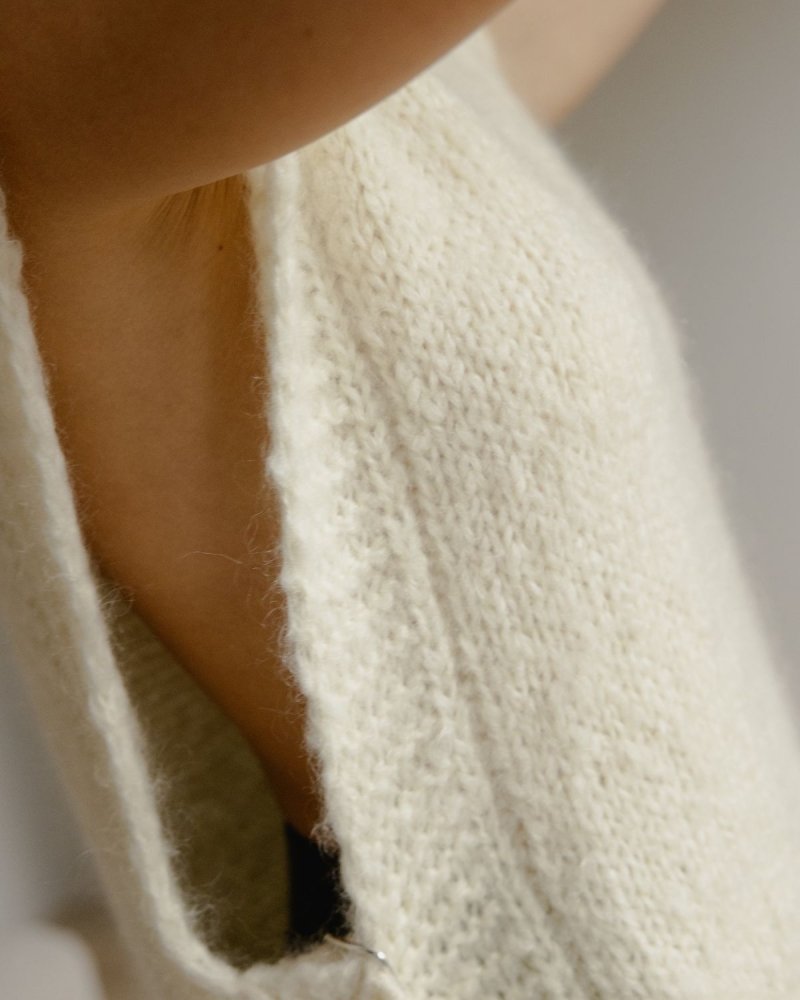 Kalvos: Sea Salt Mohair Vest