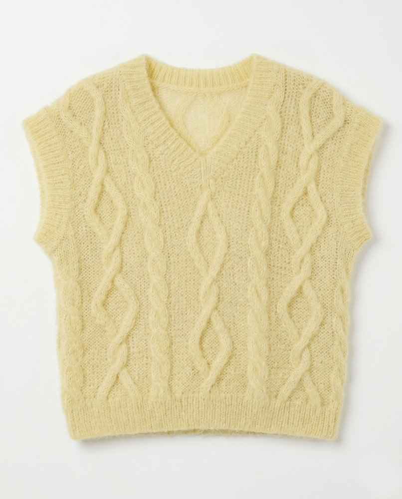Laimė: Butter Yellow Silk & Mohair Vest