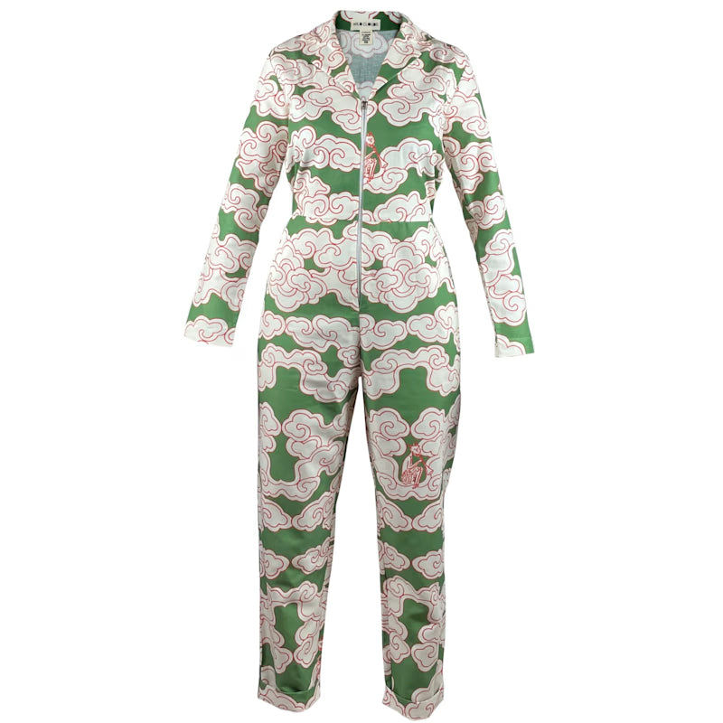 Wild Clouds Green Clouds Jumpsuit