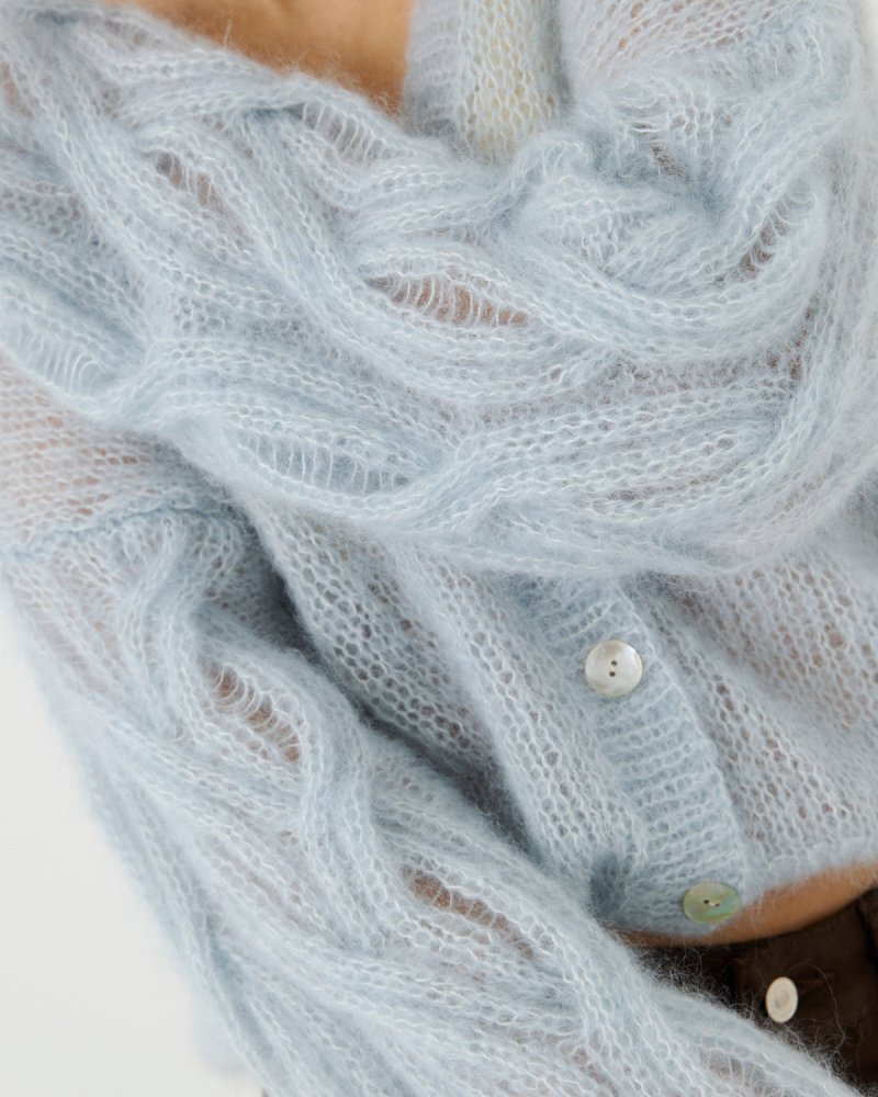 Pagunda: Dew Mohair & Silk Cardigan