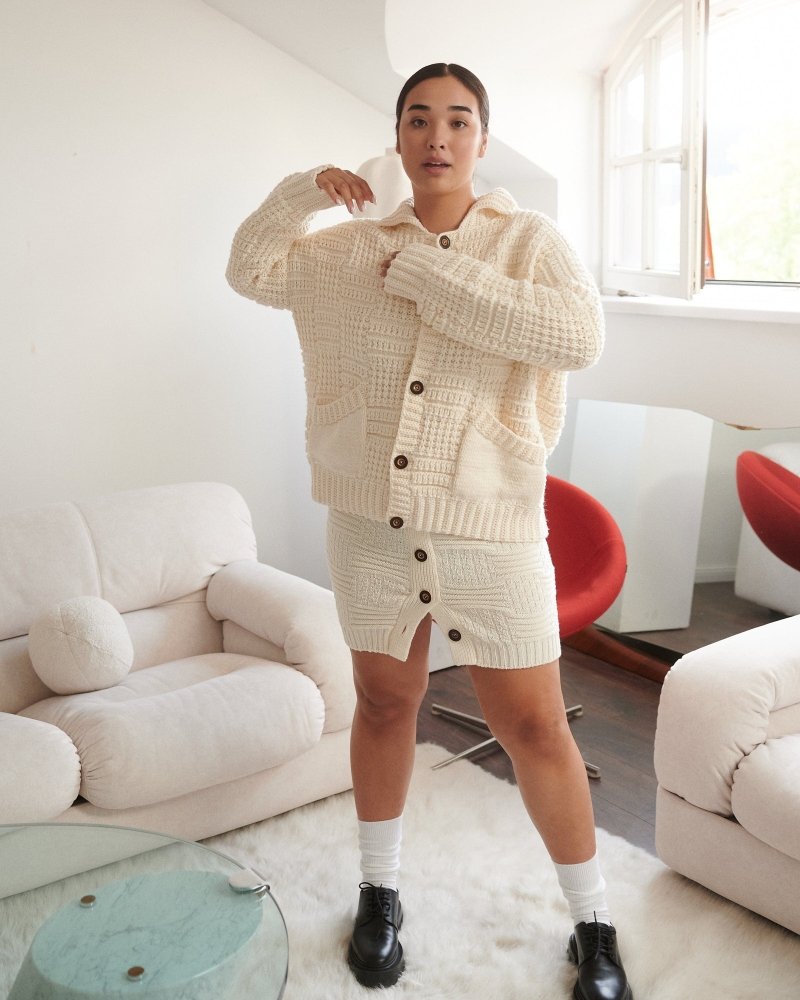 Ventė: Sea Salt Merino Mini Skirt