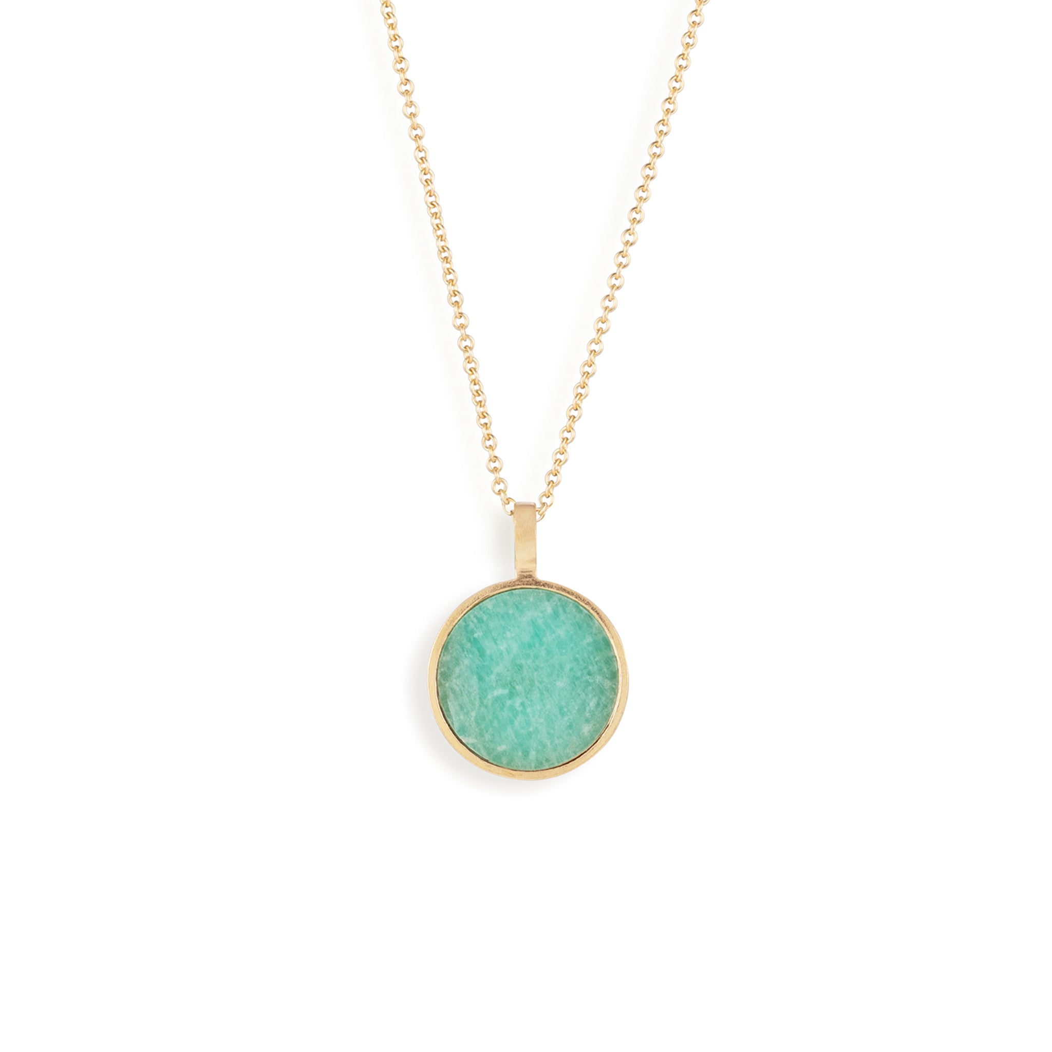 Amazonite Porthole Necklace