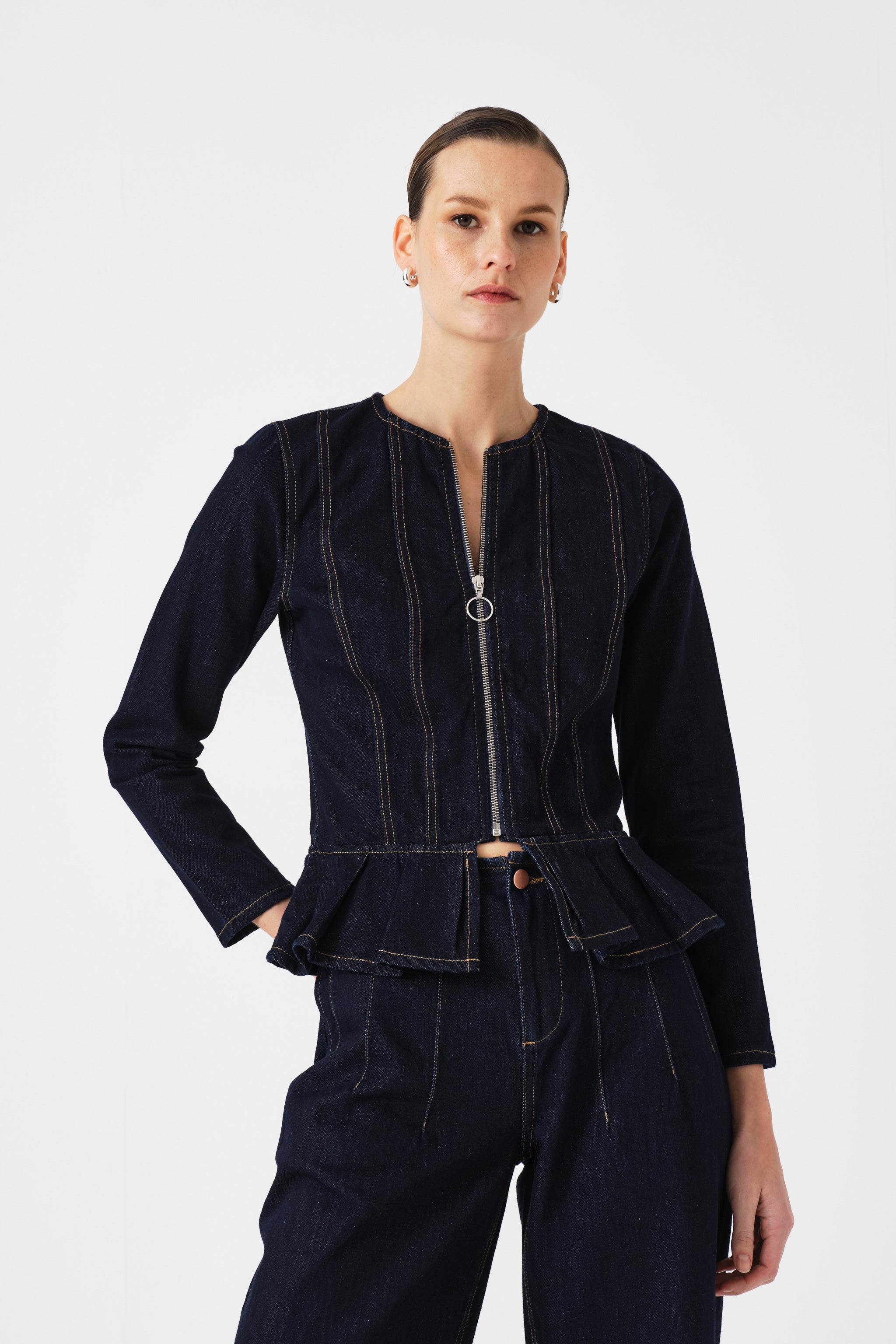 Zoe Jacket in Blue Moon - seventy + mochi