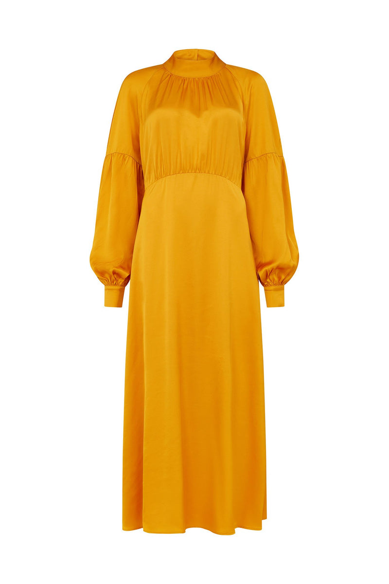 Saffron High Neck Dress