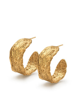 Archaic Wide Hoop Earrings