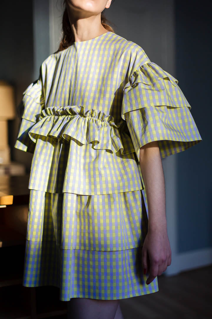 Saffron - Yellow Checks