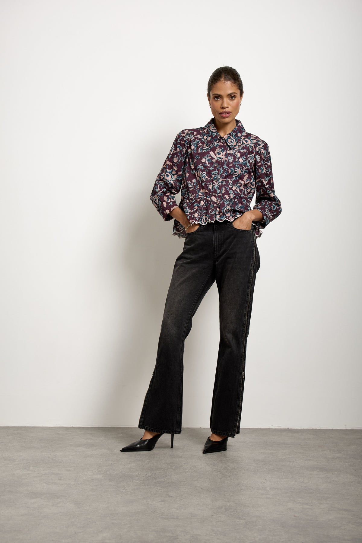 Tate Top In Beet Suzani - seventy + mochi