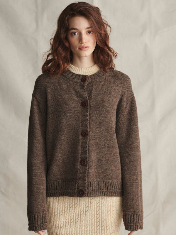 Brampton Cardigan in Peat