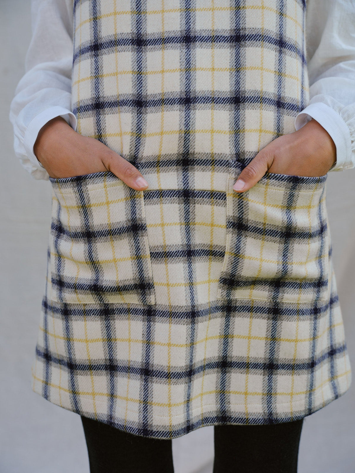 Penrith Mini Dress in Yolk Check