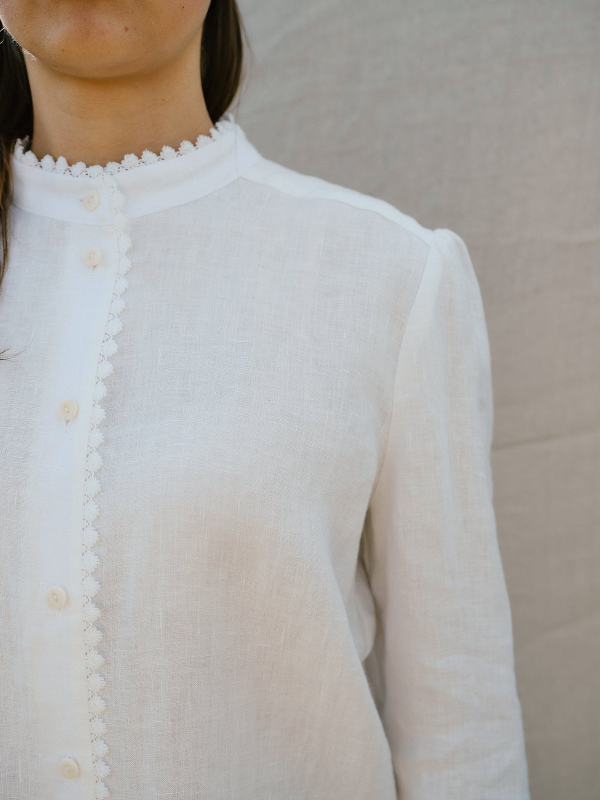 Beverley Blouse in Milk
