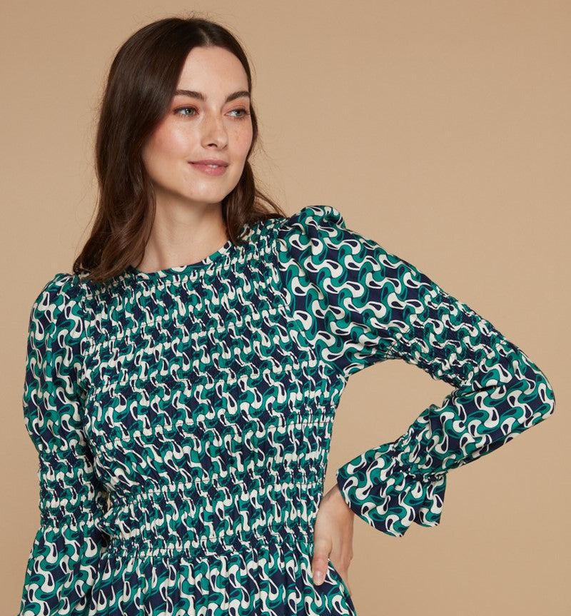 Alexia Swirl Print Dress