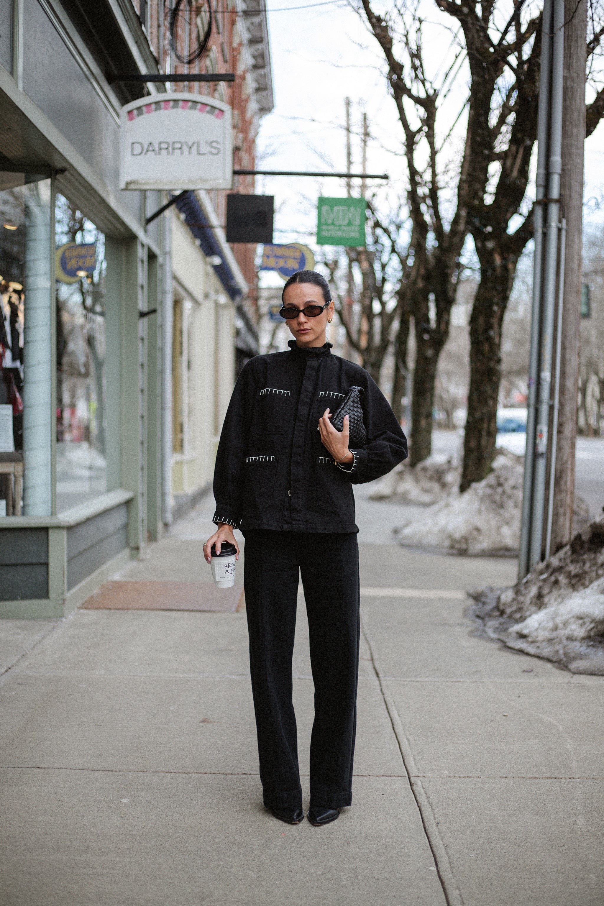 Pablo Jacket in Black Denim - seventy + mochi