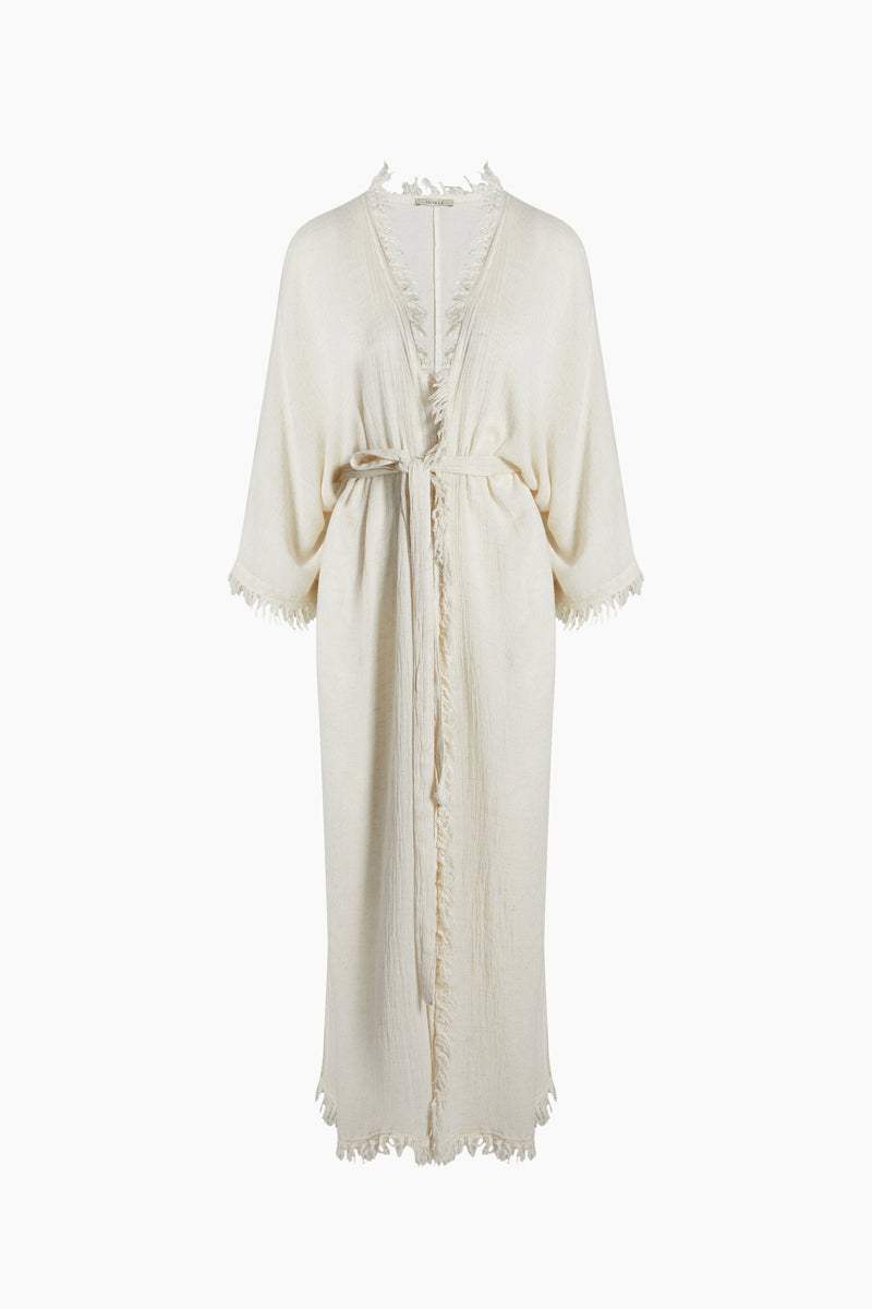Crinkle Linen Kimono
