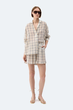 Grey Plaid Shirt