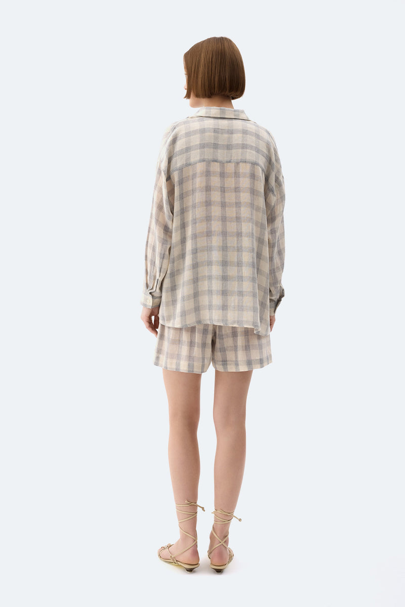 Grey Plaid Shirt