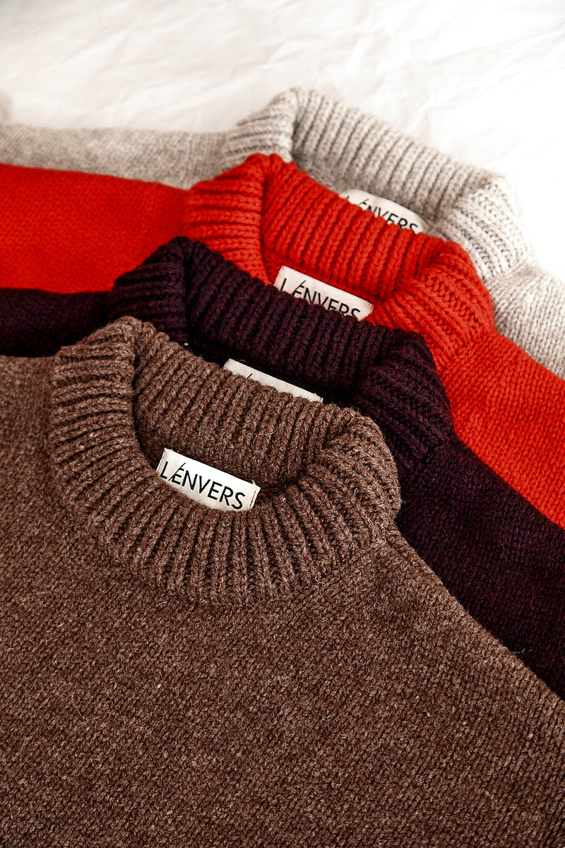 STEPHANIE Oversize Sweater in Merino Wool - Beige