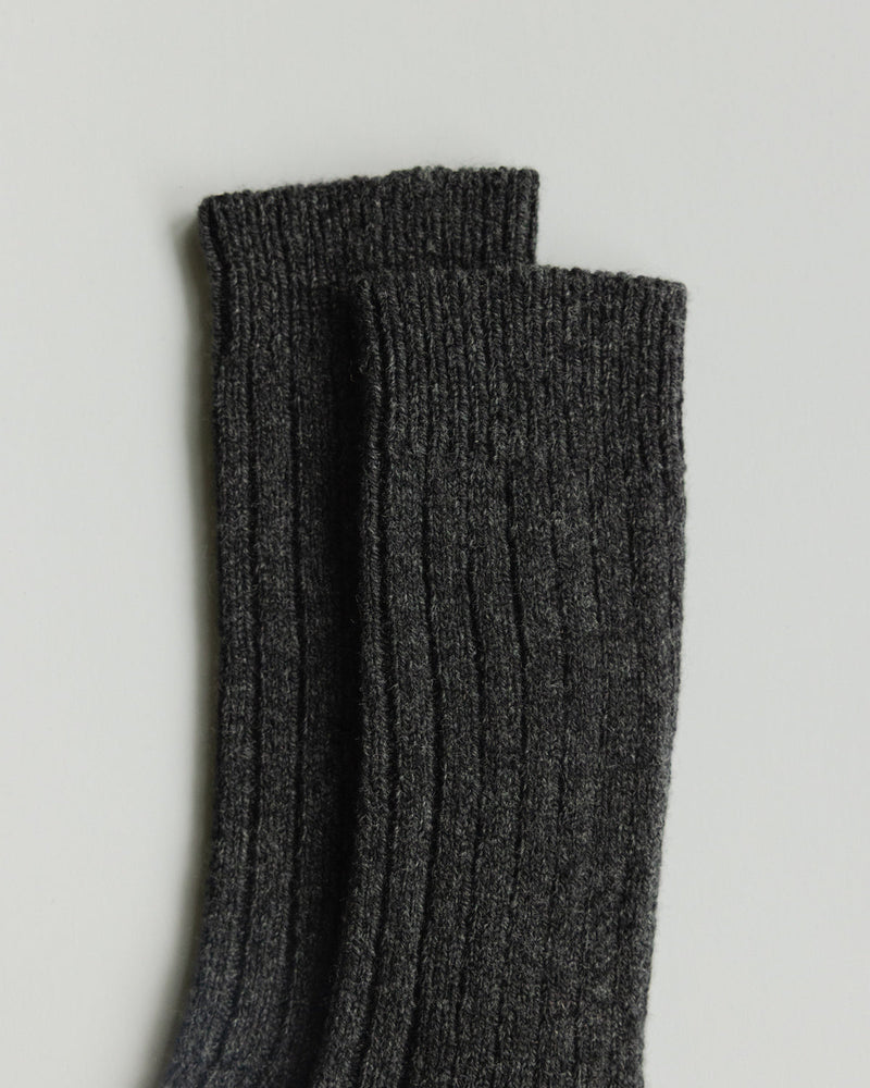Draugystė: Charcoal Cashmere Socks