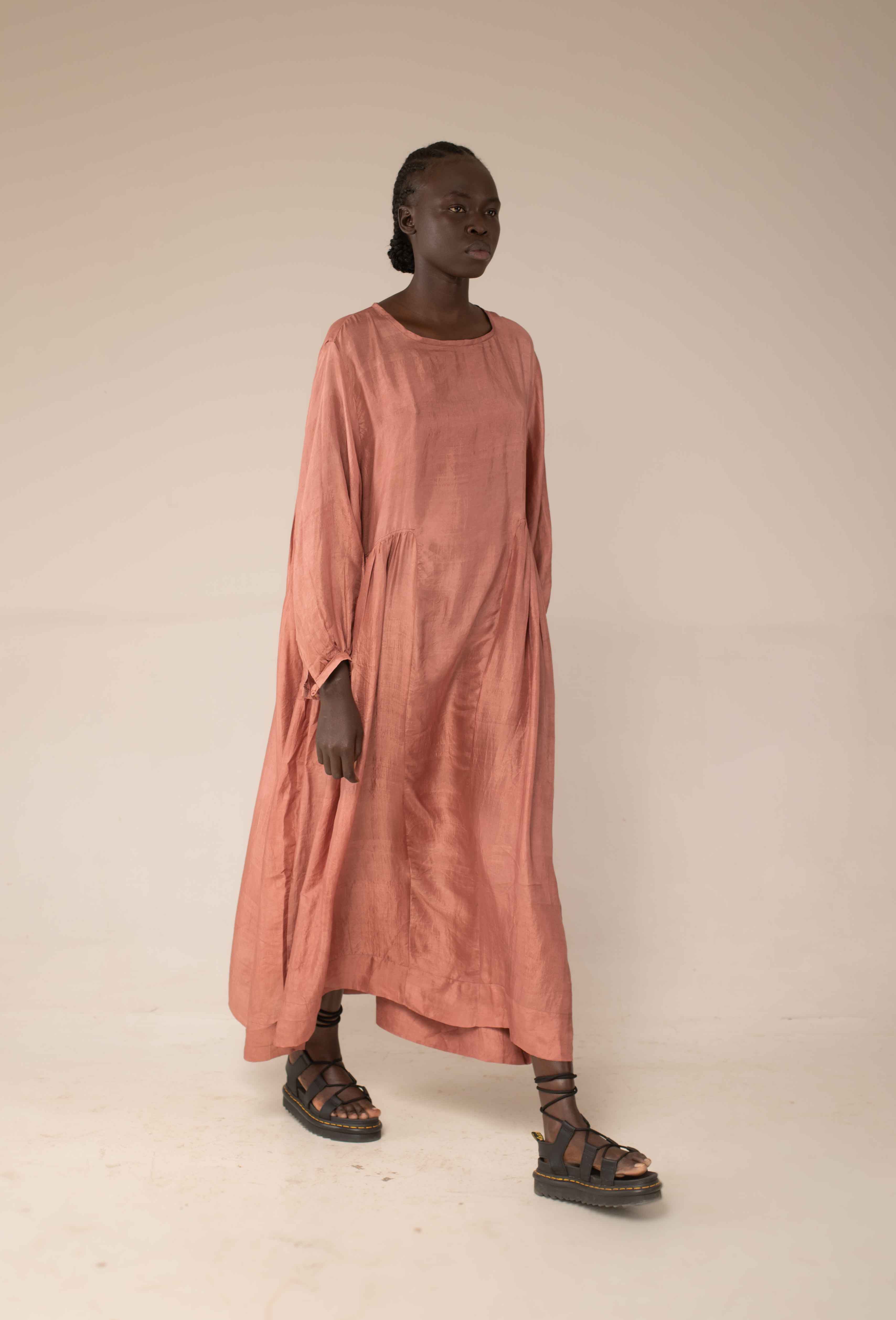 Balloon dress - old rose