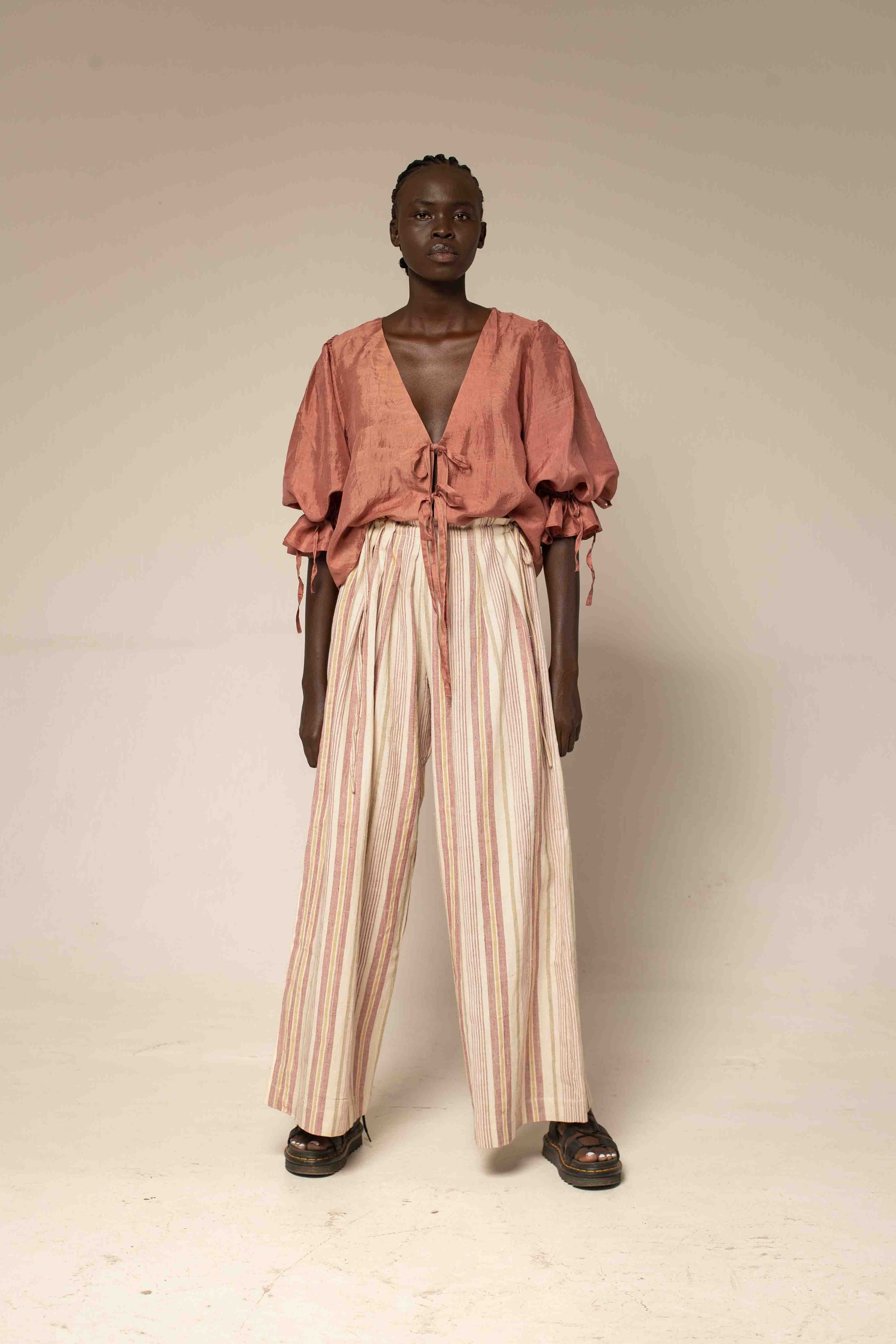 Bag pants - Sisal stripe