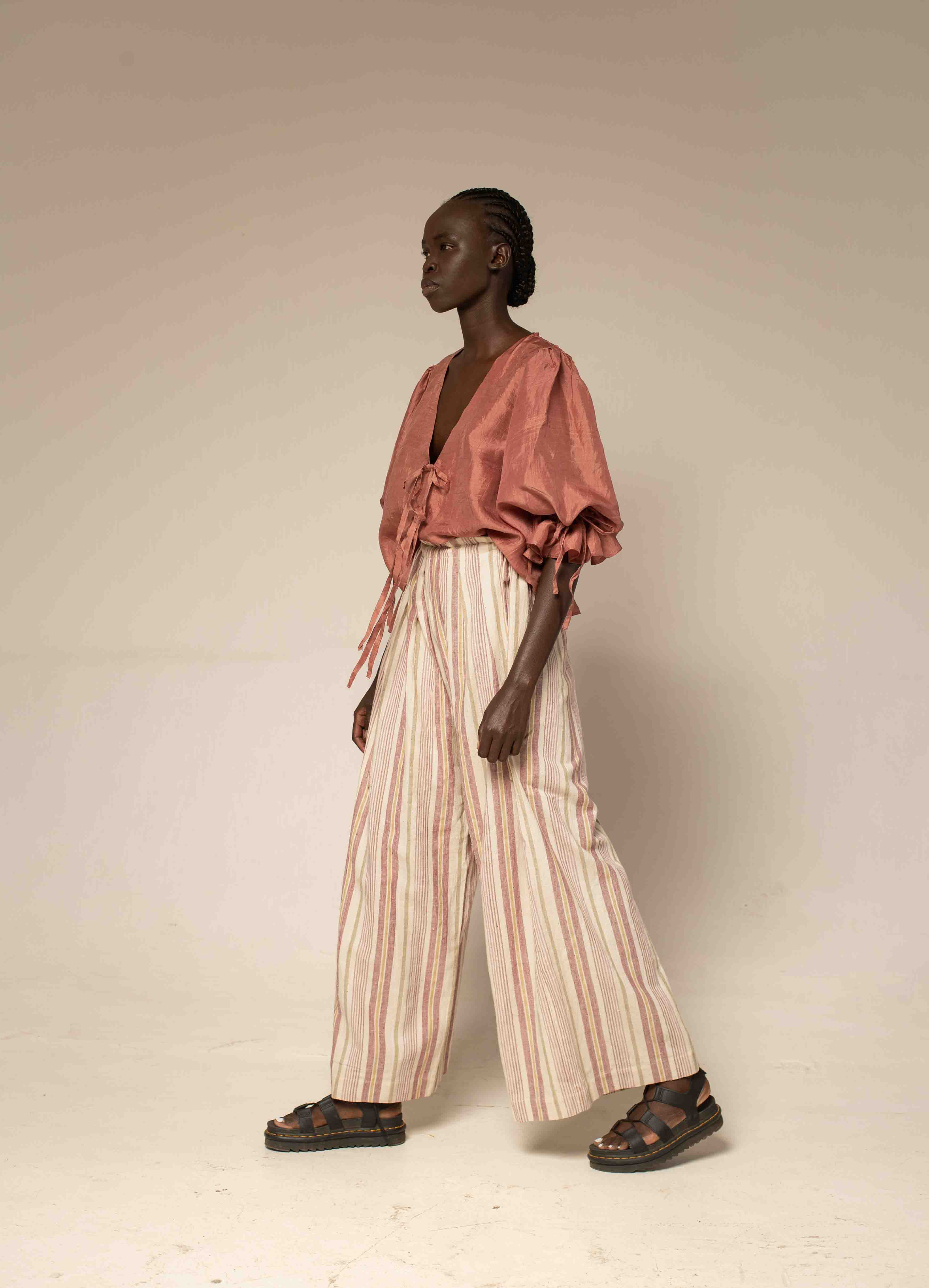 Bag pants - Sisal stripe