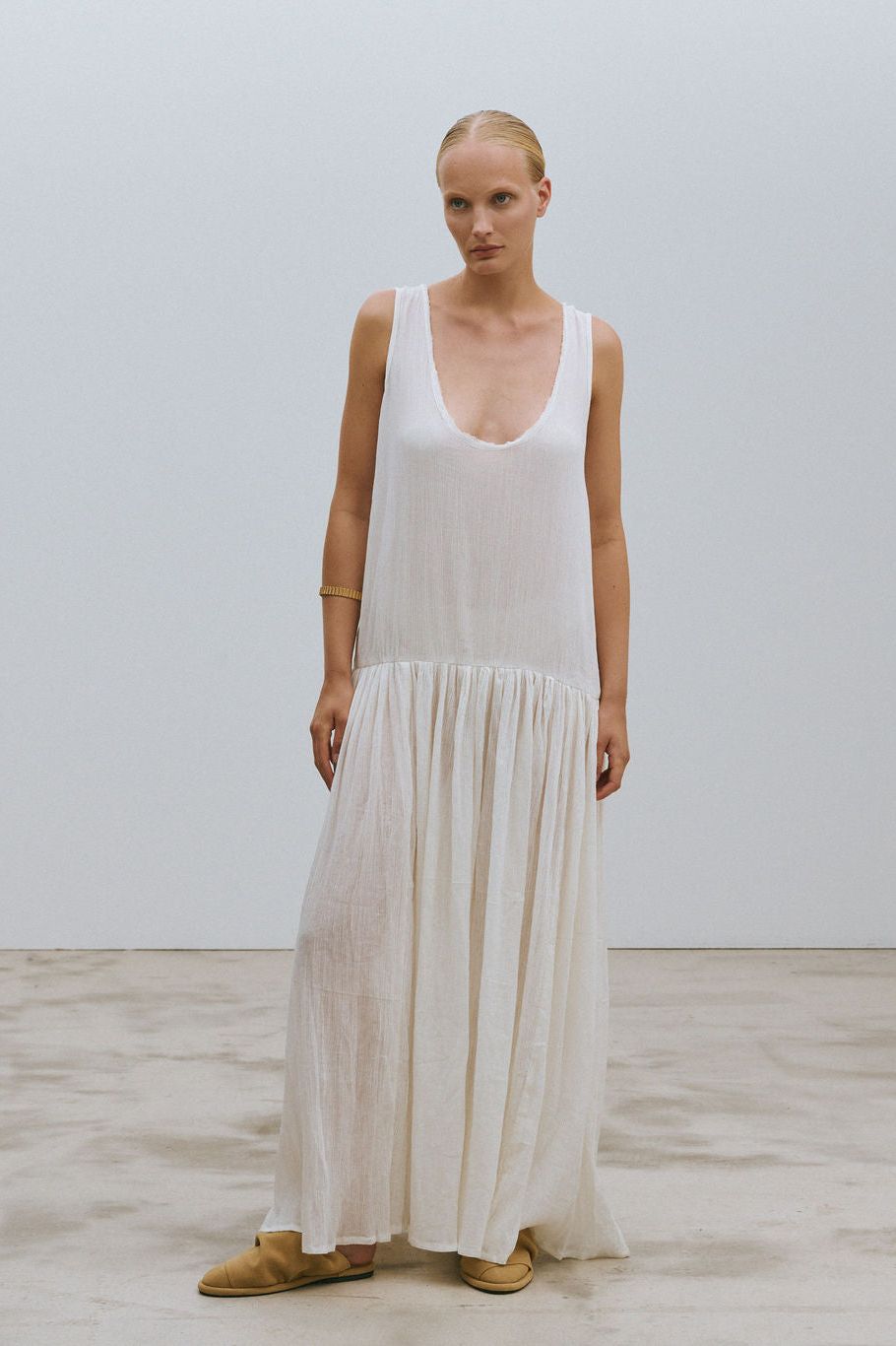 THE DEGAS DRESS - CREAM