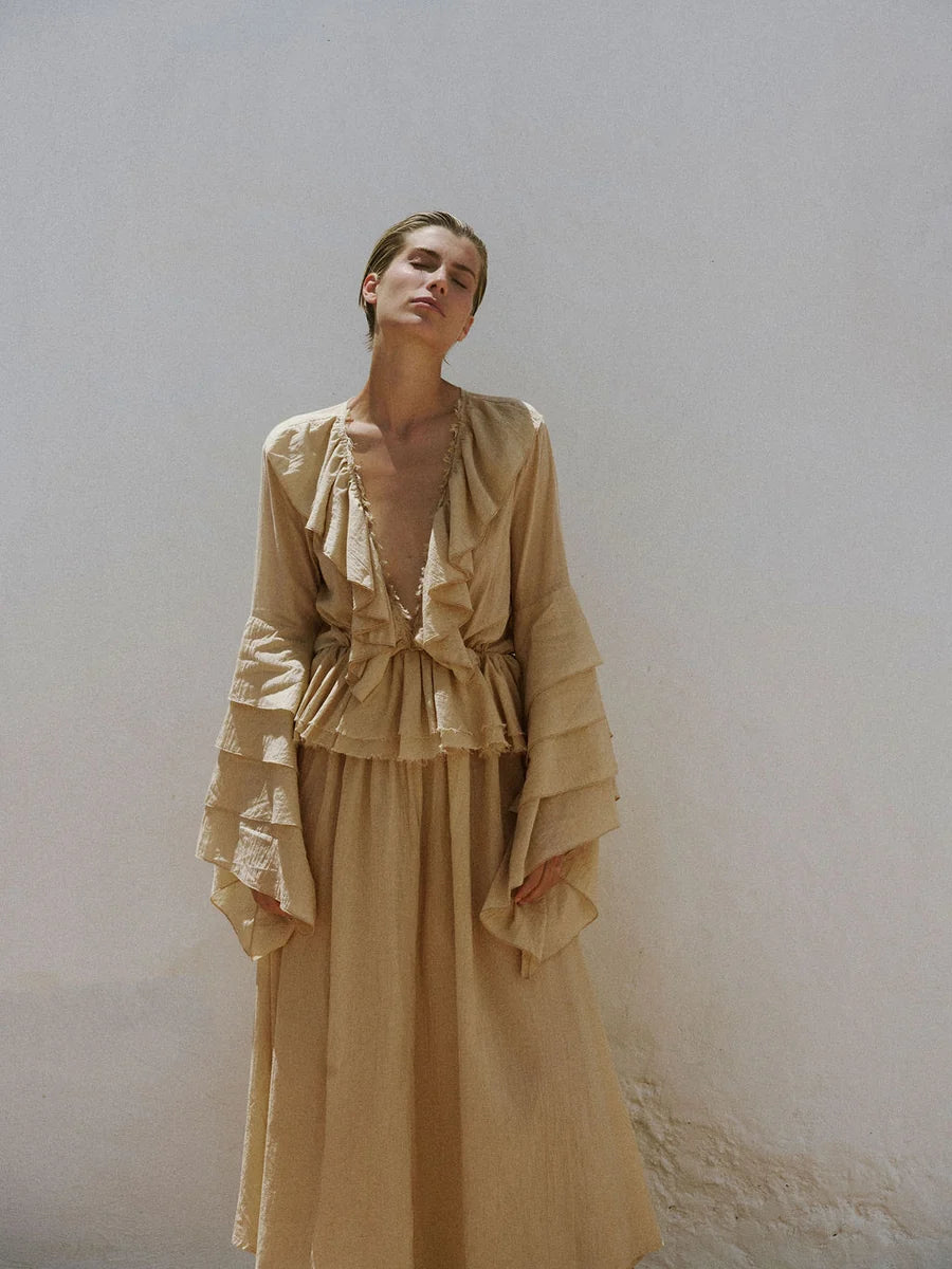Bella Dress - Ochre Colourway