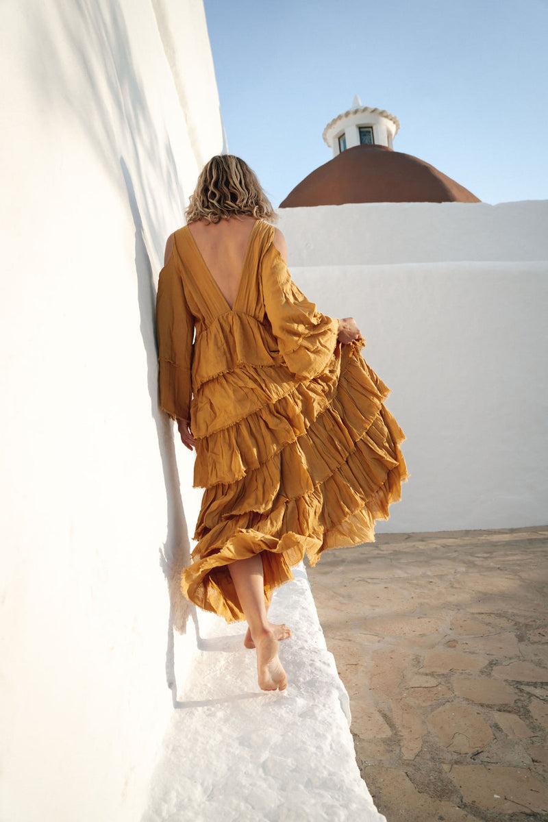 UNTAMED SOUL DRESS - Saffron