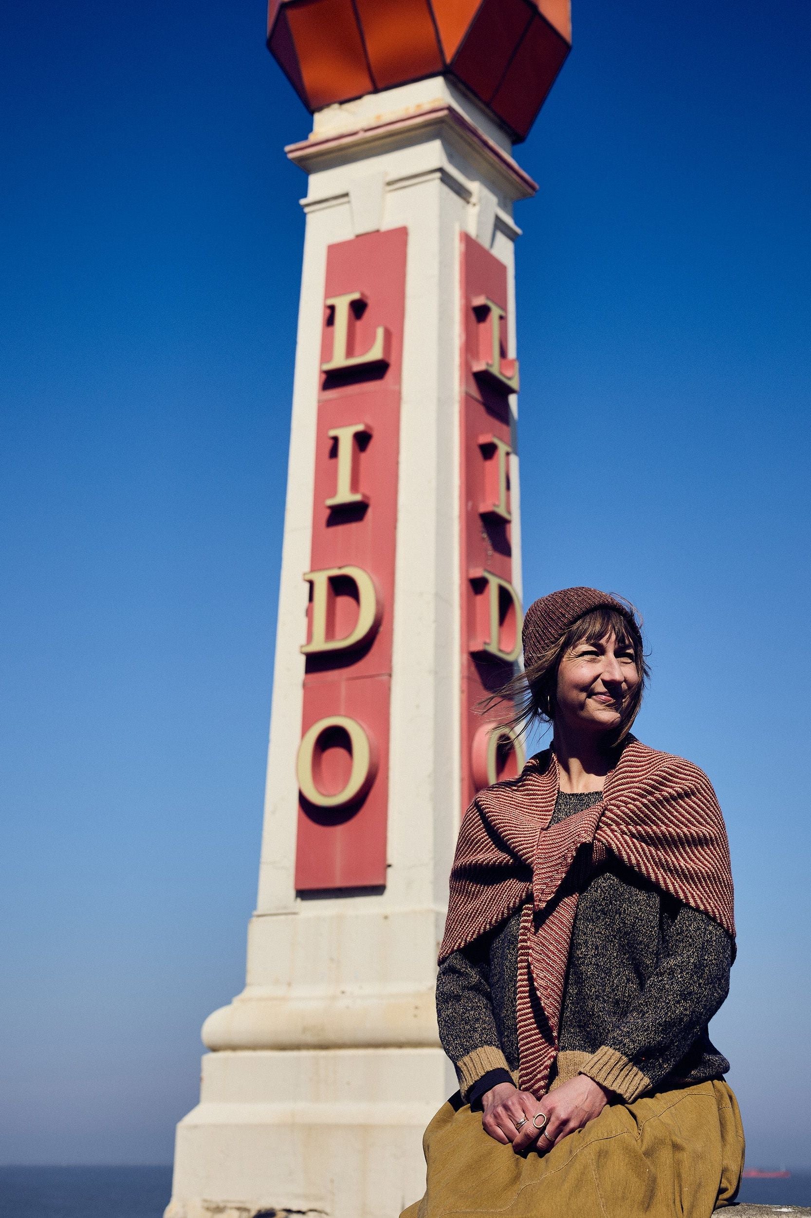 Triangle Scarf | Red Stripe