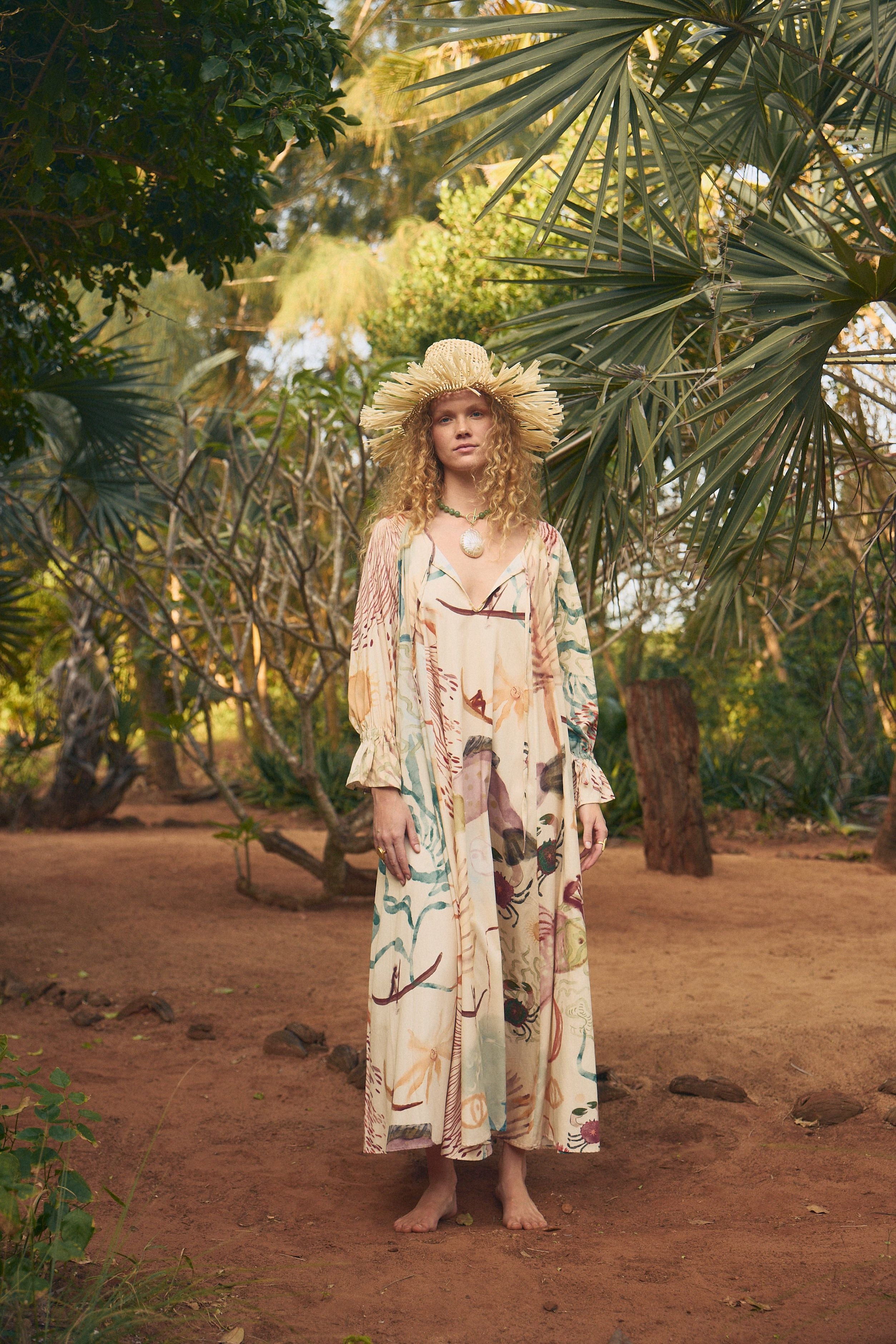 fair trade maxi dress Sunset Ombre Cleo Dress